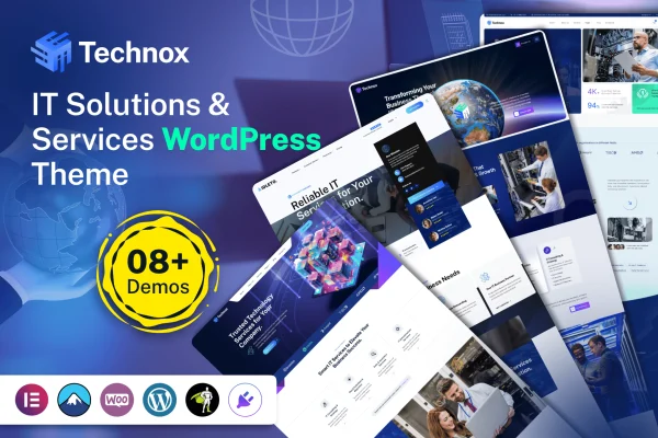 Technox IT solutions and services WordPress theme preview
