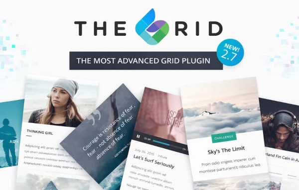 The Grid responsive WordPress grid plugin banner