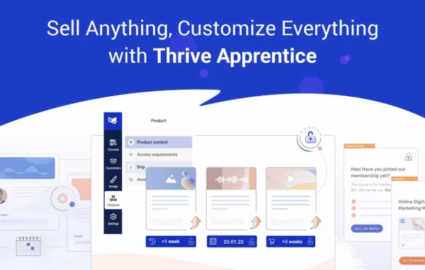 Thrive Apprentice WordPress course builder plugin banner
