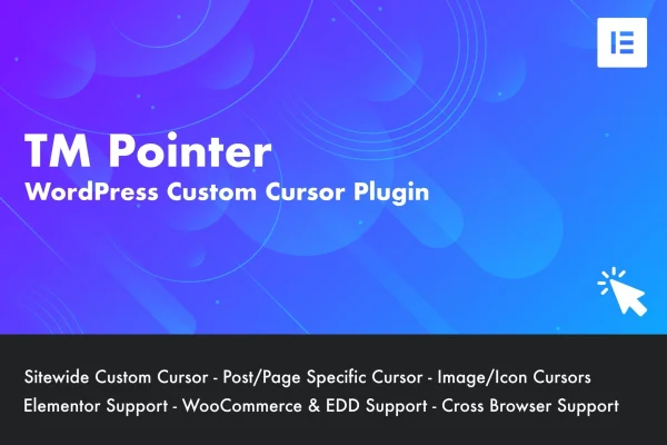 TM Pointer custom cursor plugin for WordPress banner
