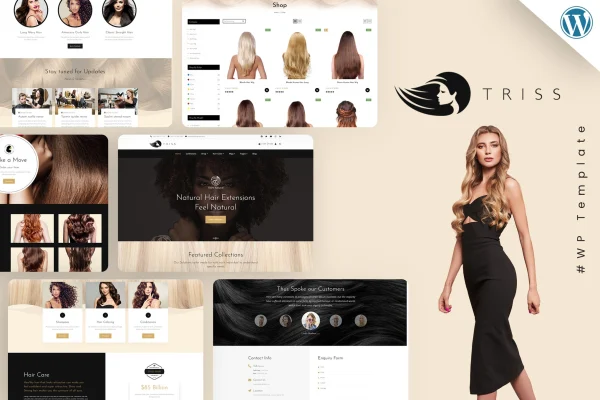 Triss beauty and cosmetics shop WordPress theme preview