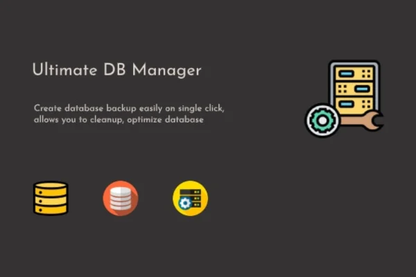 Ultimate DB Manager WordPress database backup and optimization plugin banner