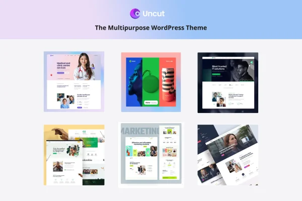 Uncut multipurpose WordPress theme cover image