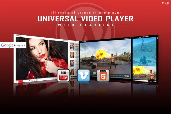 Universal Video Player WordPress plugin banner