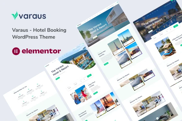 Varaus hotel booking WordPress theme preview