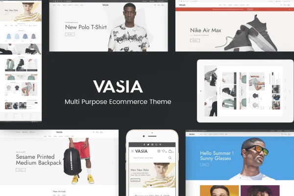 Vasia multipurpose eCommerce WordPress theme preview