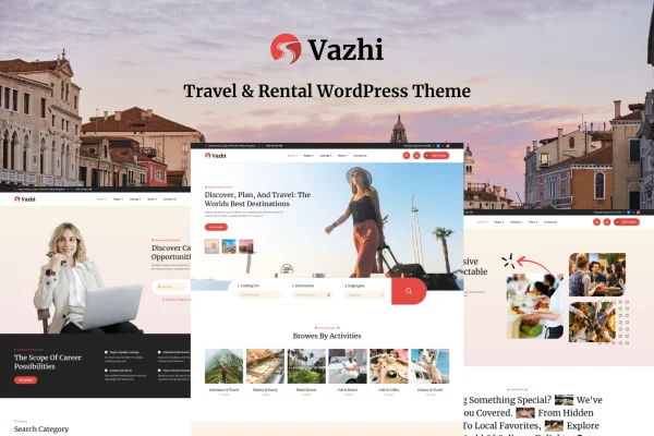 Vazhi directory and listing WordPress theme preview