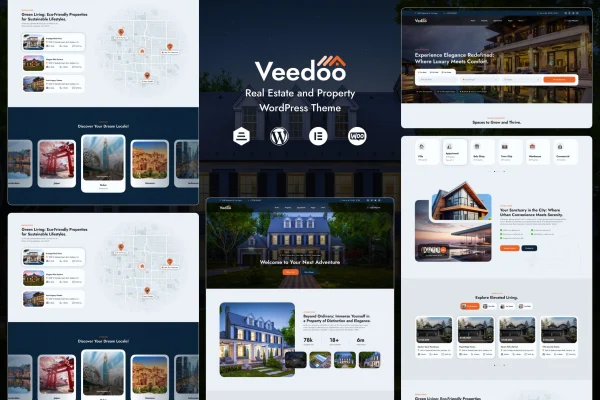 Vedoo single property real estate WordPress theme preview