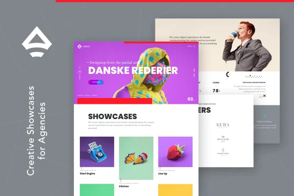 Verno creative agency portfolio WordPress theme preview
