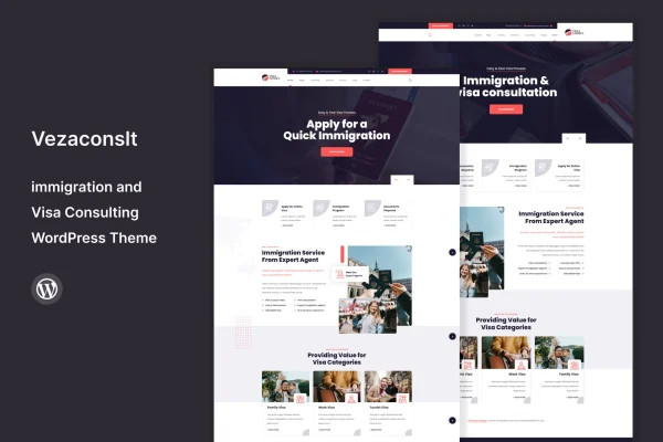 Vezaconslt immigration WordPress theme preview