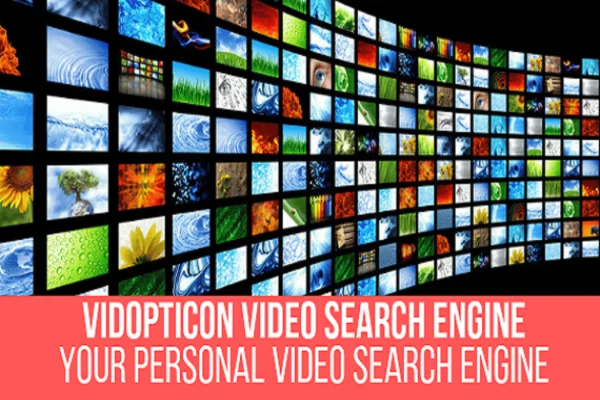 Vidopticon video search engine WordPress plugin banner