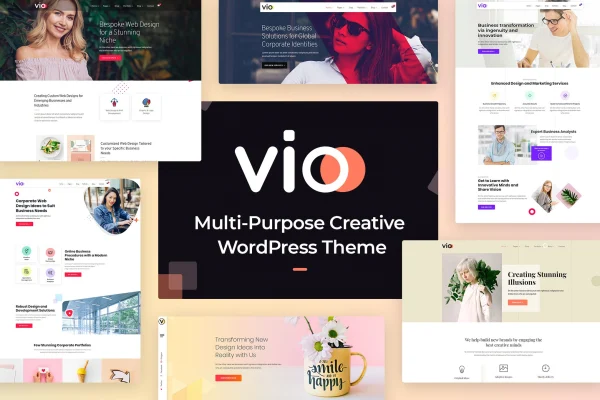 Vio multi-purpose creative WordPress theme banner