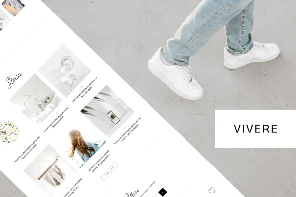 Vivere creative blog Elementor template kit preview