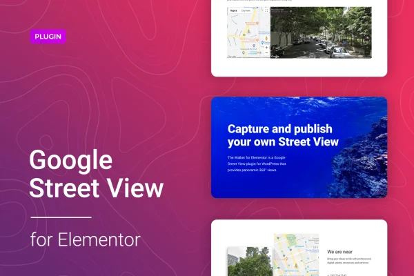 Walker for Elementor Google Street View plugin banner