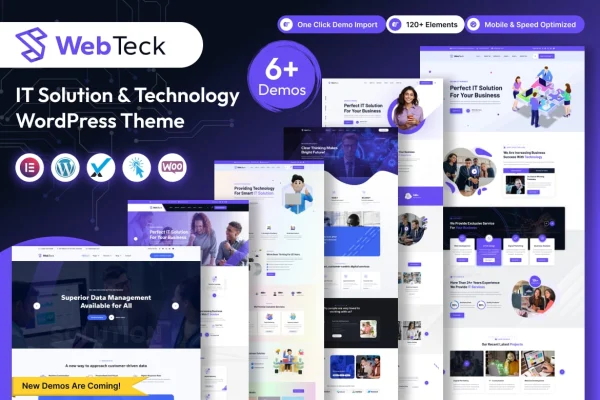 Webteck IT solution and technology WordPress theme preview