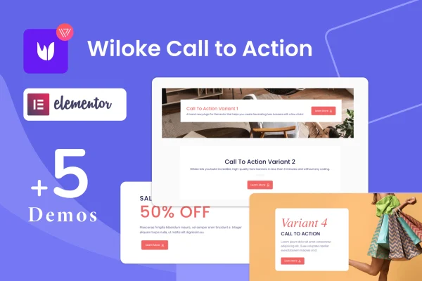 Wiloke Call To Action addon for Elementor plugin banner