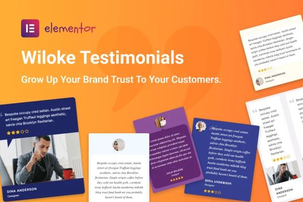 Wiloke Testimonial addon for Elementor banner