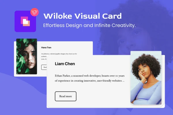 Wiloke Visual Card Elementor plugin banner