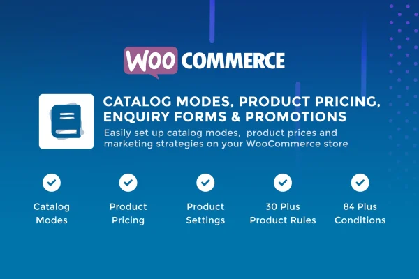 wModes catalog mode, pricing, enquiry forms and promotions plugin for WooCommerce banner