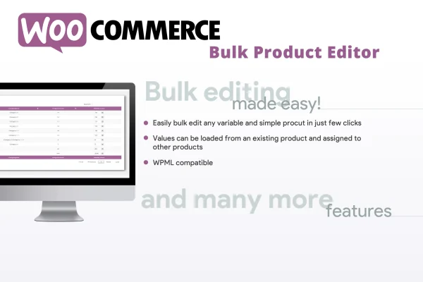 WooCommerce Bulk Product Editor plugin banner