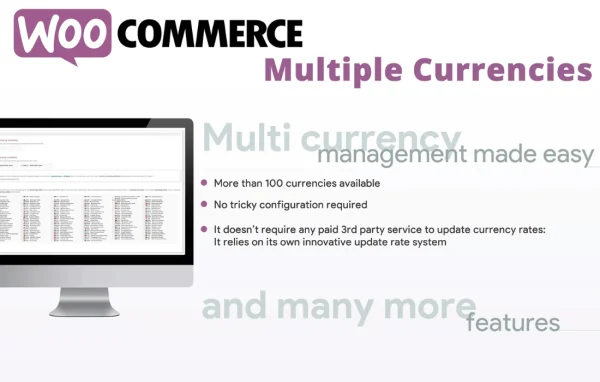 WooCommerce Multiple Currencies plugin banner
