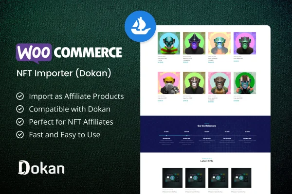 WooCommerce NFT Importer - Dokan (Addon) plugin banner