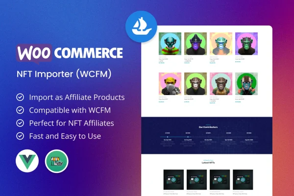 WooCommerce NFT Importer - WCFM (Addon) plugin banner