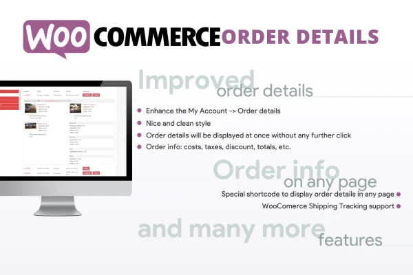 WooCommerce Order Details plugin banner