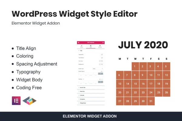 WordPress Widget Style Editor Elementor Addon plugin banner