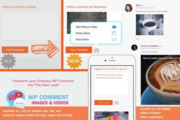 WP Comment Images and Videos plugin banner