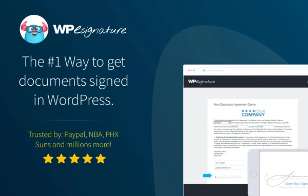 WP E-Signature Business Add-ons plugin banner