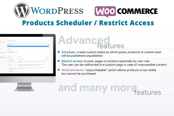 WP Posts & WC Products Restrict Access / Scheduler plugin banner