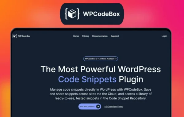 WPCodeBox 2 Pro plugin banner