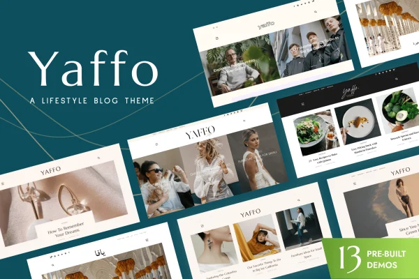 Yaffo Theme lifestyle personal blog WordPress theme preview