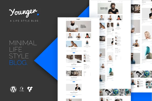 Younger Blogger personal blog WordPress theme preview
