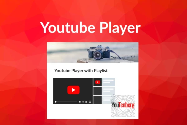 Youtenberg YouTube player block with playlist plugin banner