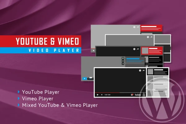 YouTube and Vimeo video player and slider with playlist plugin banner