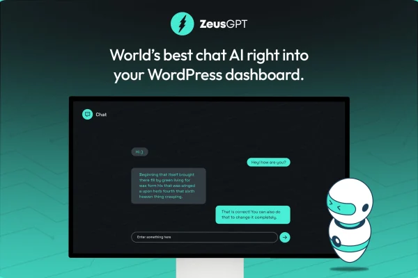 ZeusGPT WordPress plugin powered by ChatGPT banner
